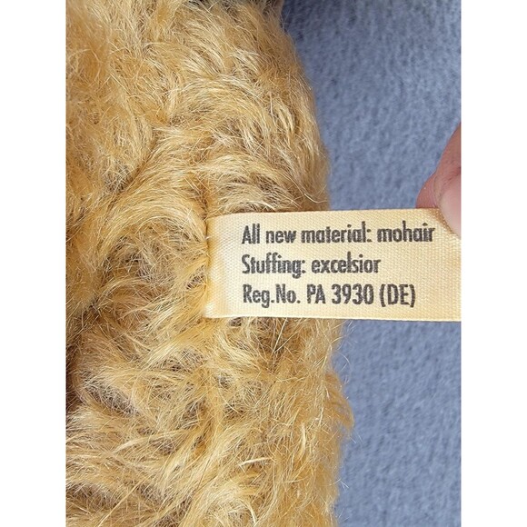 Vintage Hermann Teddy Bear Professor Higgins 174A Mohair Germany Plush 18 Inch - Picture 8 of 11